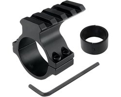Scope Ring Adapter 1" 25.4-30mm - Scope Ring Adapter - 1" 25.4-30mm montagesteun - Picatinny rail verhoger - Airsoft scope accessoires - Zilver - 1 stuk