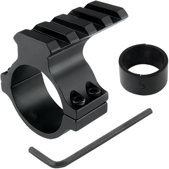 Scope Ring Adapter 1" 25.4-30mm - Scope Ring Adapter - 1" 25.4-30mm montagesteun - Picatinny rail verhoger - Airsoft scope accessoires - Zilver - 1 stuk