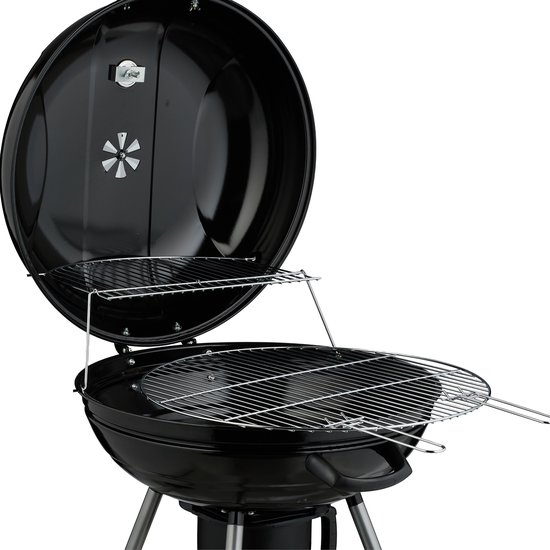 kogelbarbecue Ø 53 cm - op wielen - 2 roosters - thermometer - asvanger van Merkloos — afbeelding 2