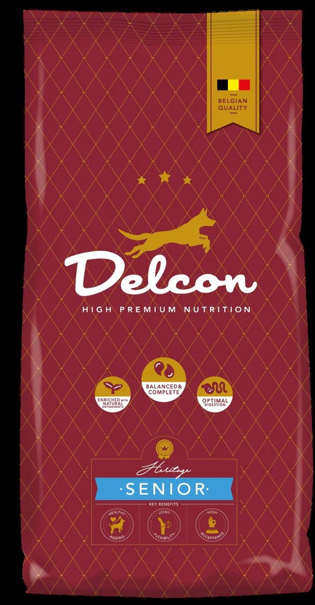 Delcon Hondenvoer Senior – 12 kg Hondenbrokken