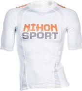 Sneldrogend unisex mesh-trainingsshirt Nihon | wit | OP=OP - Product Kleur: Wit / Product Maat: XL