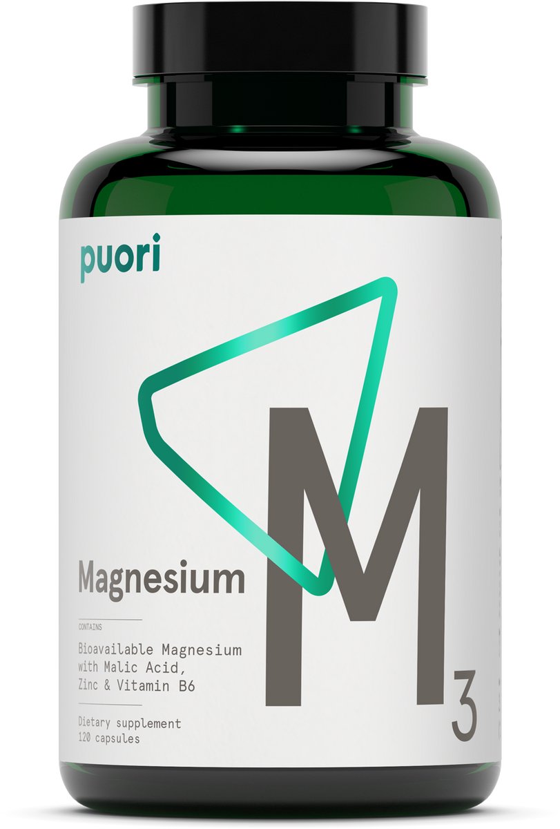 Puori - M3 - Magnesium - Zuivere formule - 120 capsules