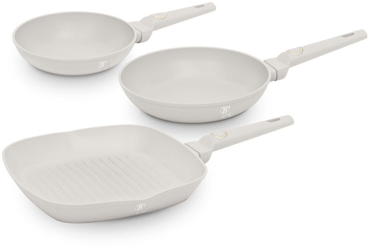 SET OF 3 TITANIUM PANS BERLINGER HAUS BH-8079 SAHARA