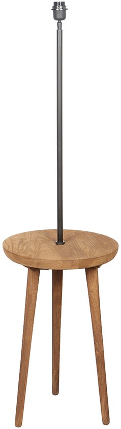 by Mooss - Pied de lampe - Table d'appoint - Marron - Bois - Métal - Ø40 - Moderne - Siècle des Lumières