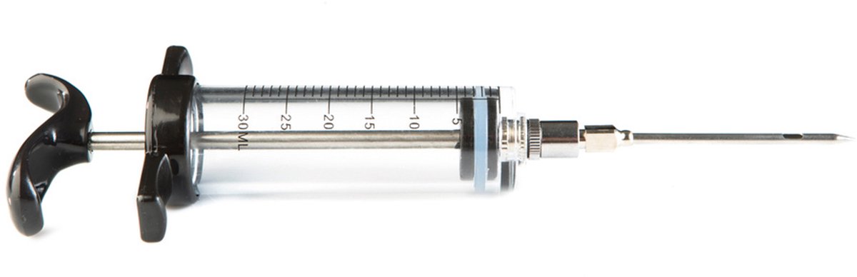 Grizzly Grills Marinade Injector – Vleesspuit voor binnenin vlees Marineren – RVS Naald
