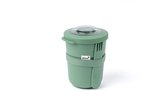 Amuse Tylla Duo Sage Morning & Noon Bowl - avec cuillère et civière - Couvercle Tritan transparent - Pour les déplacements - Anti-fuite - Vert - 150 + 450 ml