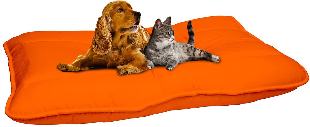 Ibenzoa® Comfortabel en Stijlvol Hondenkussen voor Optimale Rust, Oranje, 60x100cm