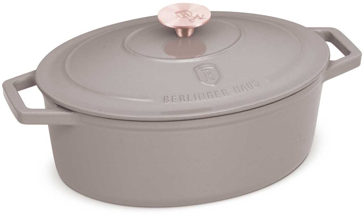 Berlinger Haus 6541 - Gietijzeren braadpan - Taupe collection - 30 cm - beige