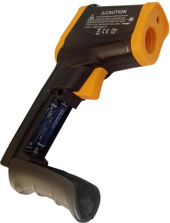 WapoRich Infraroodthermometer – 50°C Tot 800°C, Met Dubbele Laser En Vochtmeter 2 miniatura