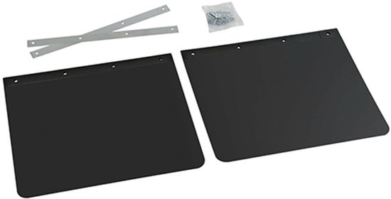 Zwarte PVC vrachtwagenspatlappen, per paar verpakt – 53×37 cm