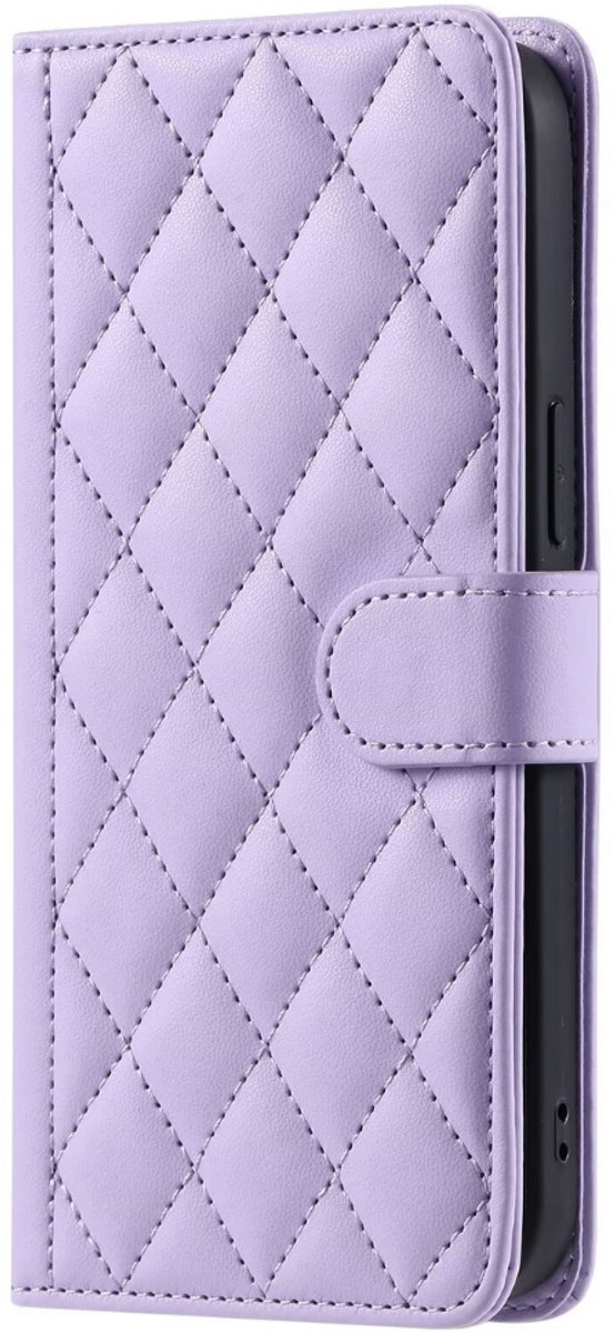 Hoesje geschikt voor Samsung Galaxy A26 - Bookcase - Pasjeshouder - Koord - Kunstleer - Paars