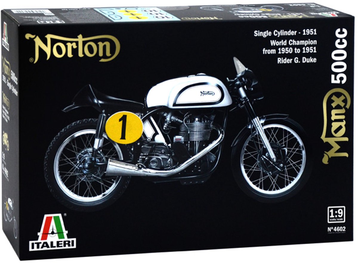Italeri 4602 – Norton Manx 500CC – 1:9