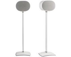 Sanus WSSE32-W2 fixed speaker stand - luidsprekerstandaard - optimale luisterhoogte - kabelbeheer - geschikt voor Sonos ERA 300 - 2 stuks (paar) - Wit