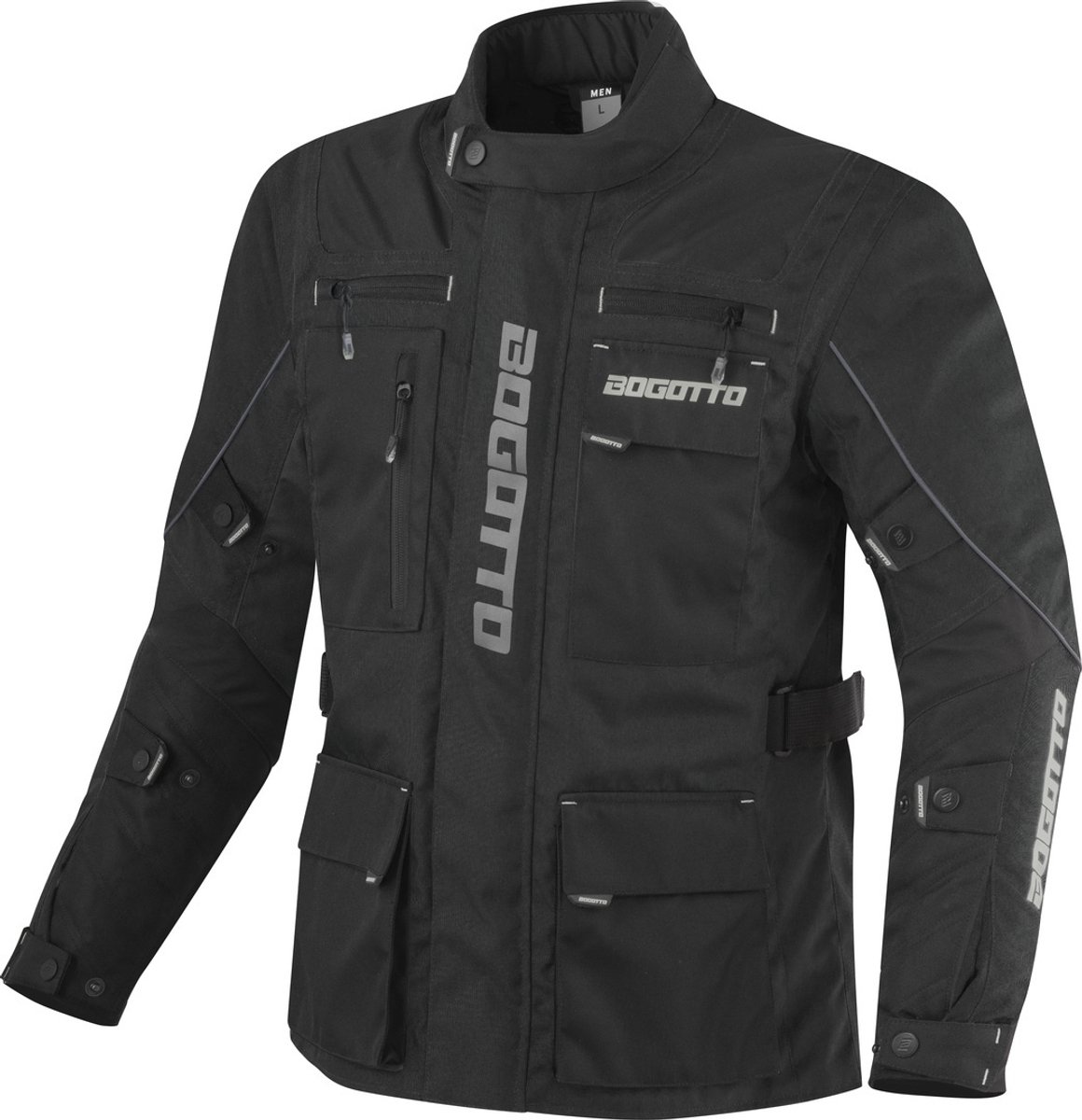Bogotto Covelo Waterdichte Zwart Textiele Motorjas - Jas