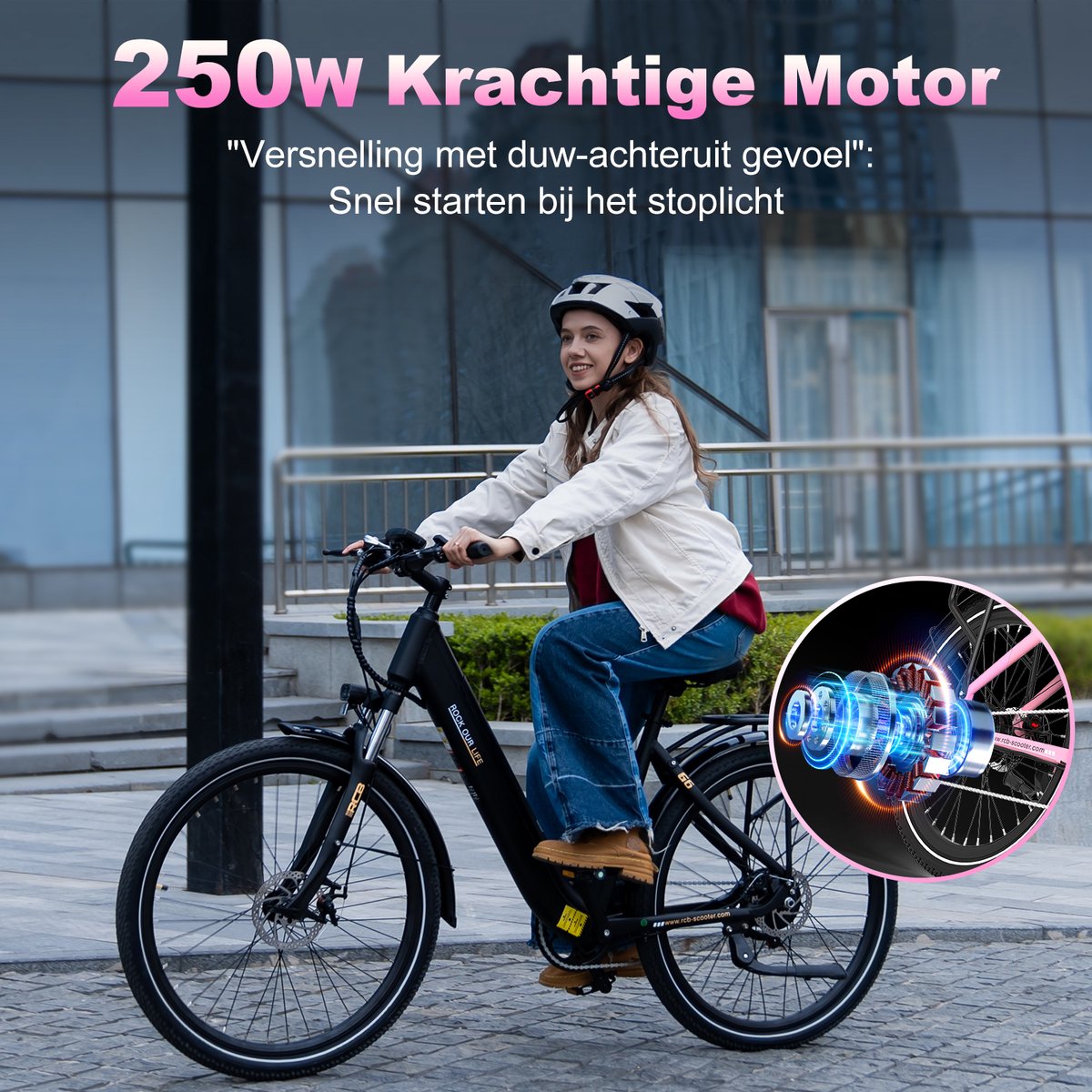 RCB 27.5" Elektrische Stadsfiets Dames thumbnail 5