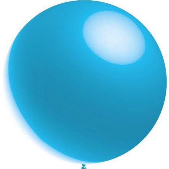 Lichtblauwe Reuze Ballon XL Metallic 91cm