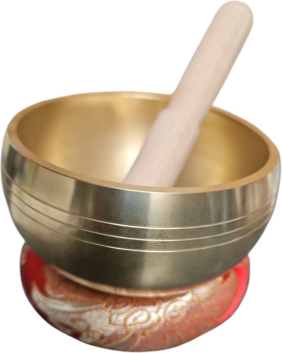 Klankschaal Luxe Geschenkset 9.5 CM met mooie opberghoes, Mega Bol DEAL