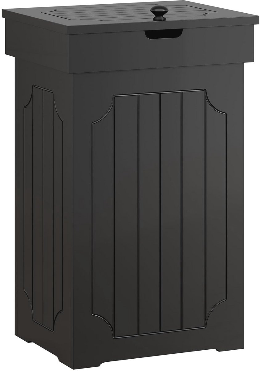 Keuken Prullenbak 13 Gallon - Houten Vuilnisbak met Deksel voor Thuis - Hond Proof en Stijlvol