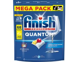 Finish Quantum Citroen Vaatwastabletten - 68 Capsules