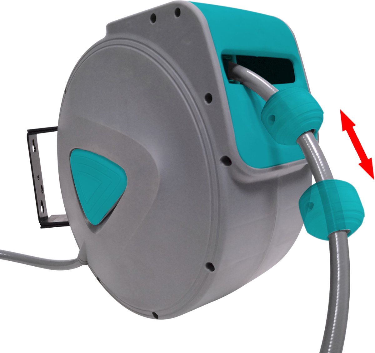 Aufun Persluchtslanghaspel - 10 m - Automatisch - 1/4 inch aansluiting - Met snelkoppeling en vergrendelkogel - Voor autoreparatie
