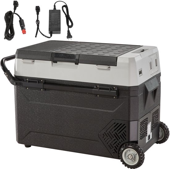 Draagbare Koelkast met Vriesvak 56Qt voor Auto, Twee Zones Compressor van Merkloos — afbeelding 2