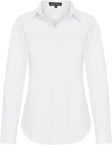 Mi Piace Travelstof blouse Dames - Wit - Elegant & Kreukvrij - Maat L/40 - 60840