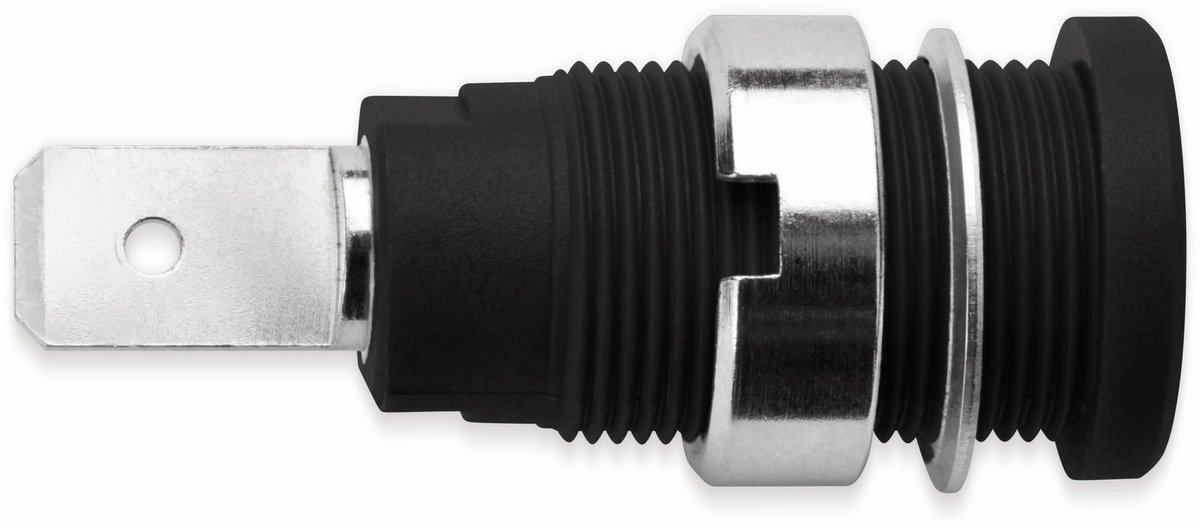 SCHÜTZINGER Veiligheids-inbouwbus, SEB 6452 Ni / SW, Zwart, 4 mm