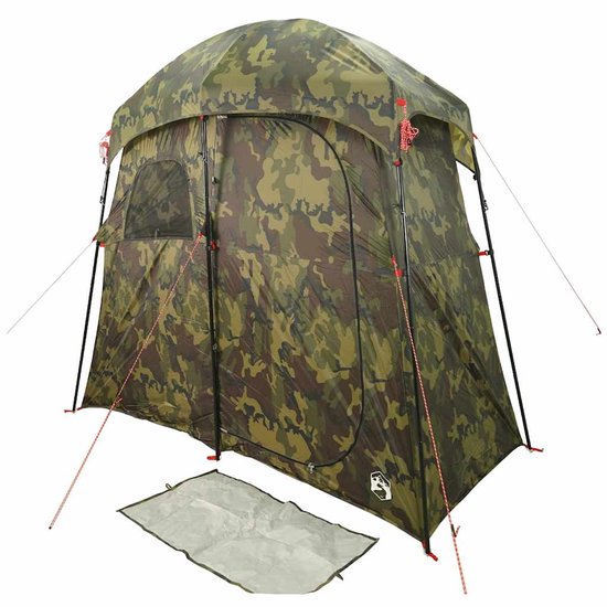 vidaXL - Douchetent - 2-persoons - waterdicht - camouflage van Vidaxl — afbeelding 4