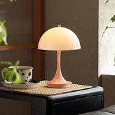 Bol.com Paddenstoel Tafellamp LED - 3 Kleurtemperaturen Oplaadbare Draadloze Lamp - Draagbaar voor Binnen & Buiten (Bureau/Woonk... aanbieding