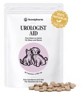 Sensipharm Urologist Aid voor Kat, Hondje, Cavia, Konijn - Bij Blaasontsteking, Blaasgruis, Struviet, Oxalaat & Nierstenen - 90 Tabletten à 250 mg
