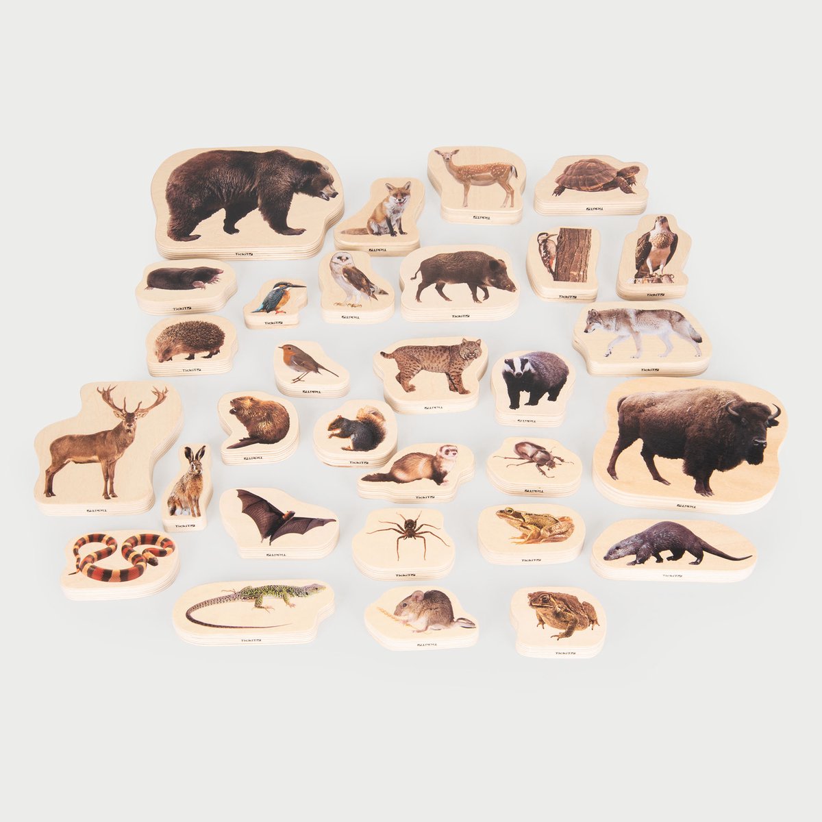 tickit® Houten Bos Dierenblokken
