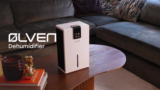 Ølven - Déshumidificateur - Déshumidifie jusqu'à 0,7L par jour - Déshumidificateur - Silencieux - Mode nuit - Wit