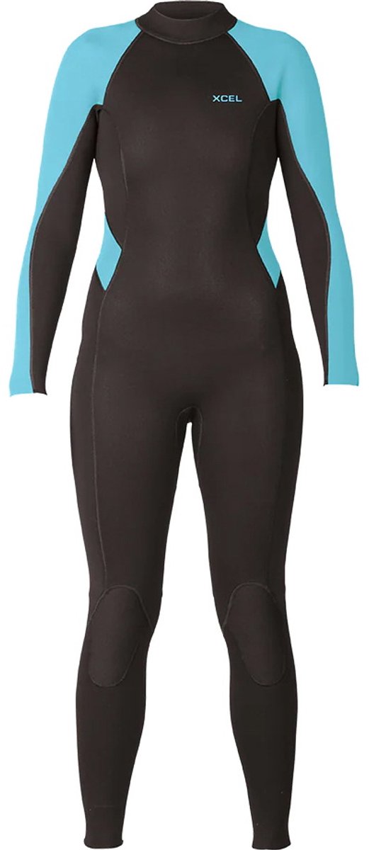 Xcel Dames Axis 3/2mm Flatlock Rug Ritssluiting Wetsuit