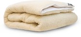Terschellinger Wollen onderdeken -100% IWS Zuiver Scheer wollen topper - Puur Natuur topdek - 120x200 cm Twijfelaar