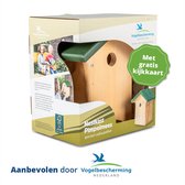 Bol.com Nestkastje Pimpelmees - Bruin - 12x22x24 cm aanbieding
