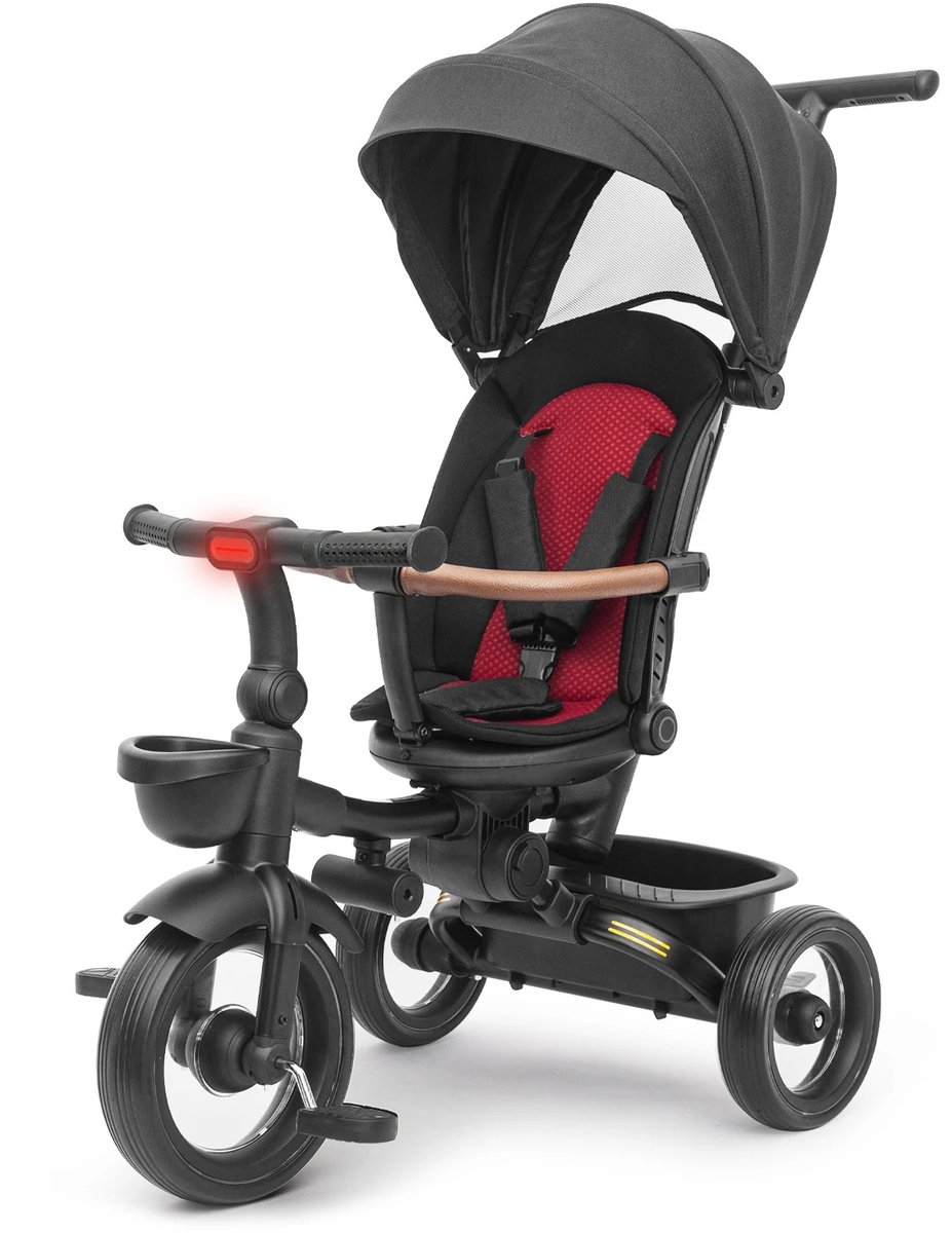 Driewieler - Zwart - Driewieler Met Duwstang - Driewielers - Baby - Baby Speelgoed - Fiets - Fiets Met Stang
