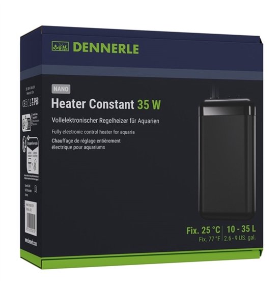 Dennerle Nano Heater Constant - Aquarium Verwarming 35W