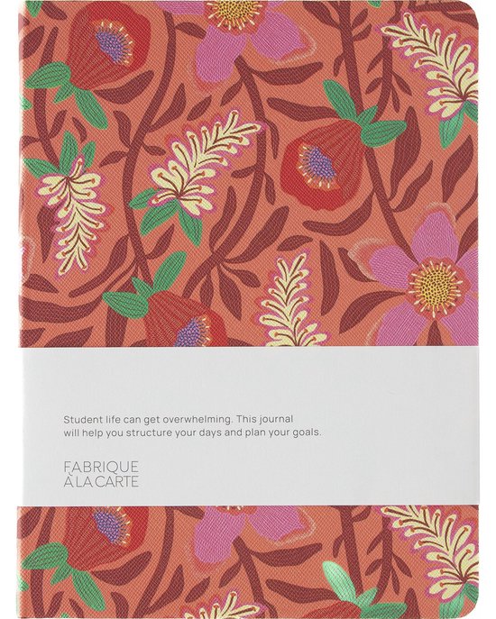 Fabrique Schoolagenda 2025/2026 Flowers Coral