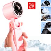 Mini Ventilator High Speed - JetForce™ Airflow Mini Ventilator (9m/s) Oplaadbaar – Tot 10 Uur Verkoeling – 13.550 RPM – Draadloos en Draagbaar - Capaciteit 4.000 mAh - Hand Ventilator met Cycloon-luchtstroom - Outdoor - Vakantie - Festival