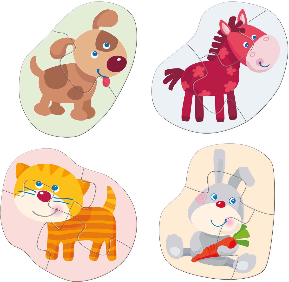 Haba Legpuzzel 4 Eerste Puzzels Jonge Dieren Junior Karton