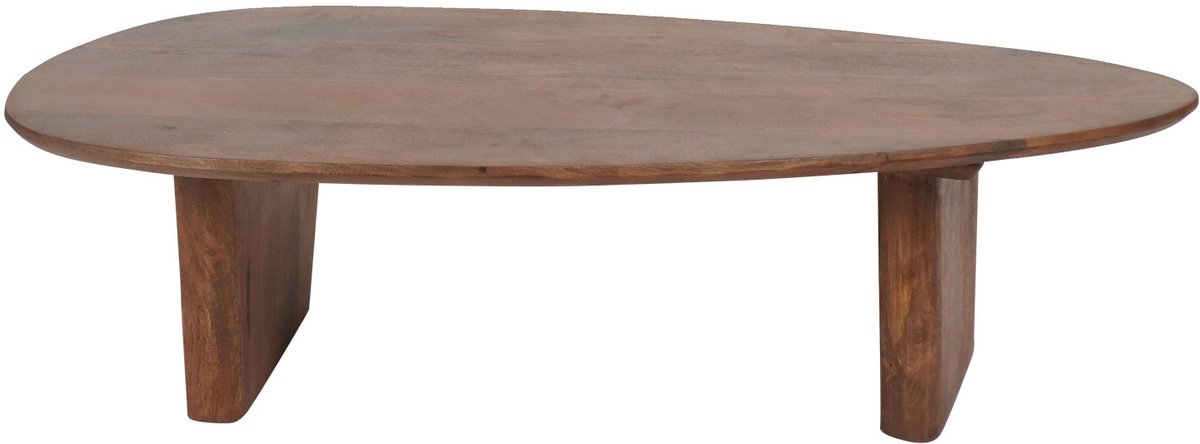 Home67 Salontafel Rudo 135 x 75 cm - Mangohout - Organisch - Japandi Bruin