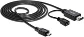 DeLOCK Premium USB Micro naar HDMI MHL kabel - 5-pins / zwart - 1,5 meter