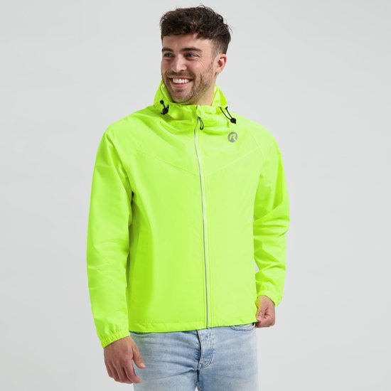 Rogelli Commuter Core Regenjas Fiets Dames en Heren - Waterdicht - Geel - Maat 3XL
