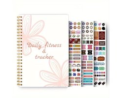 FA-VE Daily Fitness & Tracker – Fitness Dagboek voor Vrouwen – Voedingslogboek met Stickers – Workout Planner – 21x14 cm – Dagelijkse Gezondheidsplanner FA-VE Daily Fitness & Tracker – Fitness Dagboek voor Vrouwen – Voedingslogboek met Stickers – Workout Planner – 21x14 cm – Dagelijkse Gezondheidsplanner