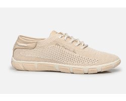 Tbs Dames Sneaker Tennis Knit Chine Eco Pet Chine Lin/Gold BEIGE 38