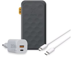 Xtorm Fuel Series 5 35W Powerbank bundel - Powerbank 20.000 mah + Xtorm 35W lader + USB-C naar USB-C Kabel - Zwart - Noodpakket