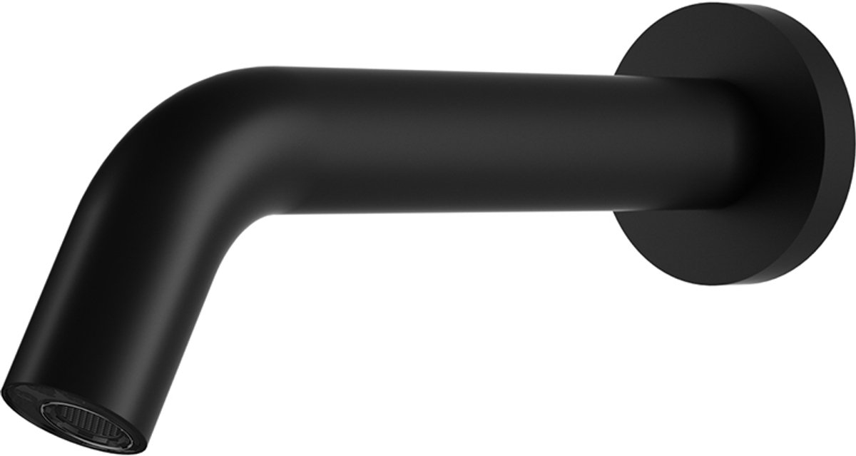 Owen & Finch Sensor Wandkraan Mat Zwart – Automatisch – Inbouw – Hygiënisch & Waterbesparend