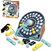 DERAYEE Bounce Off Spiel – Springball-Tischspiel Mit 16 Bällen, 9 Karten, 4 Basen – Für 2–4 Spieler – Reisespiel 21,7 X 21 X 4,5 Cm