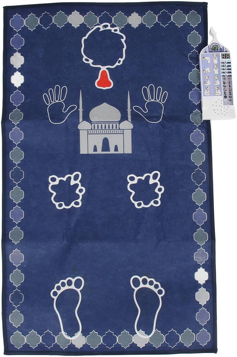 Igoods Elektronisch Gebedskleed - Leren Bidden Voor Kinderen - Inclusief Qibla - Gebedsmat Met Smart Panel
