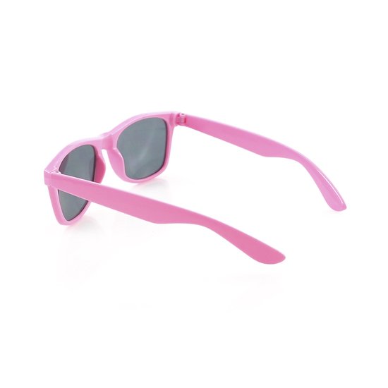 Wayfarer Classic zonnebril - Rechthoekig Roze Montuur - Zwarte Glazen - Bril Hipster Vintage Retro Dames Heren Vierkant Rechthoekige Classic | Carnavalsbril | Festival bril| Retro Zonnebril | Zonnebril Heren | Zonnebril Dames | Roze — afbeelding 2